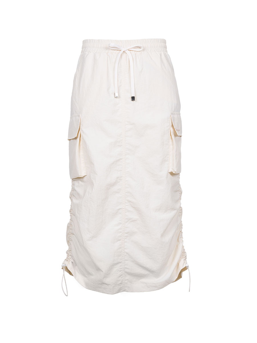 Shirring nylon skirt (ivory)