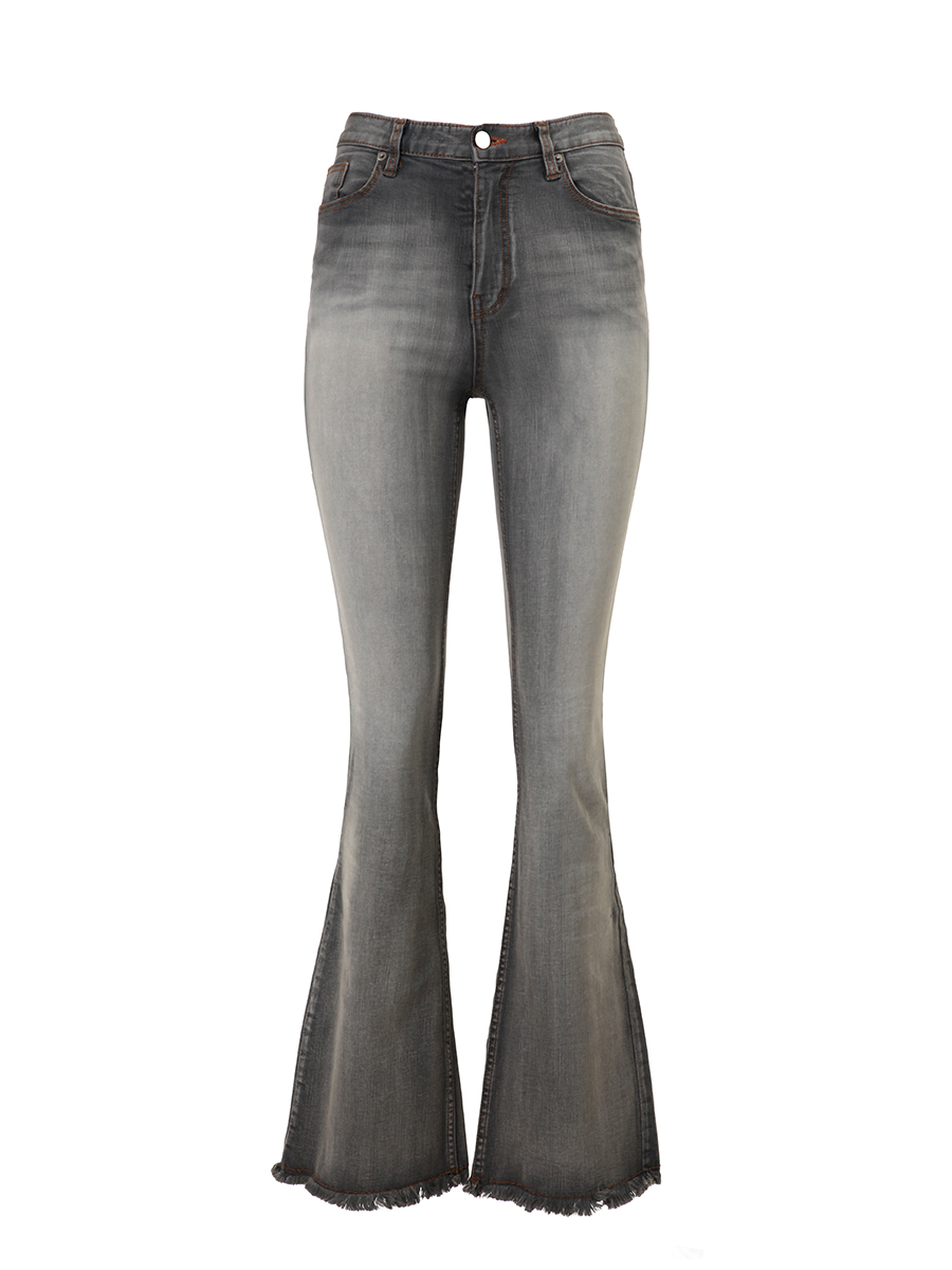 Washed Vintage Flared Jean (Grey)